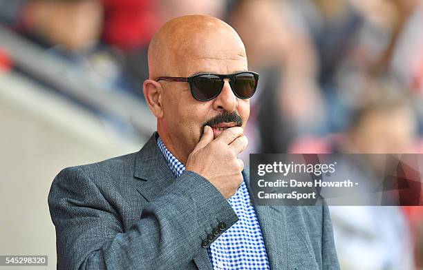Dr Marwan Koukash chairman of Salford Red Devils before the First Utility Super League Round 17 match between Salford Red Devils and Wigan Warriors...