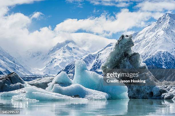 icebergs from melting glacier - carbon capture stock pictures, royalty-free photos & images