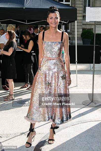 Giovanna Battaglia attends the Valentino Haute Couture Fall/Winter 2016-2017 show as part of Paris Fashion Week on July 6, 2016 in Paris, France.