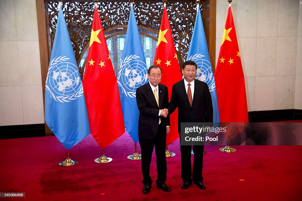 UN Secretary-General Ban Ki-moon Visits China