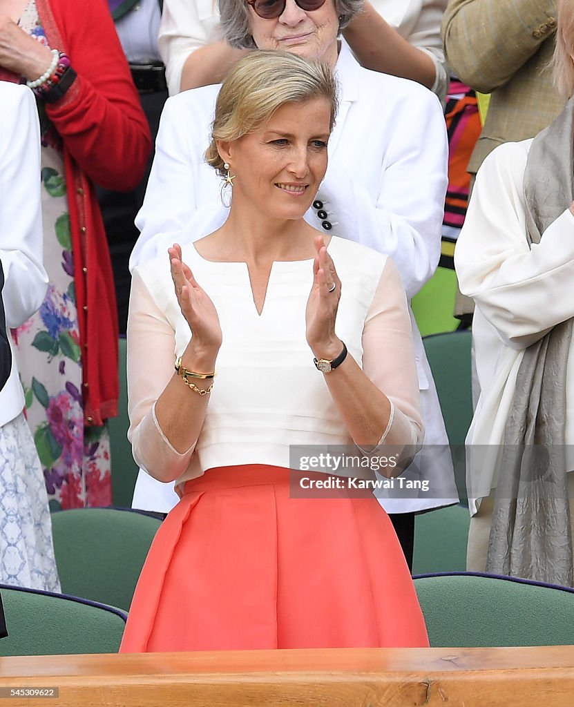 Celebrities Attend Wimbledon