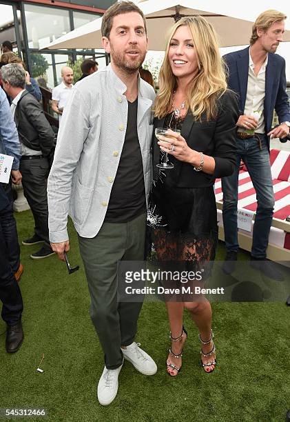 Max Lousada and Abbey Clancy attend Warner Music Group Summer party in association with British GQ and Quintessentially on July 6, 2016 in London,...