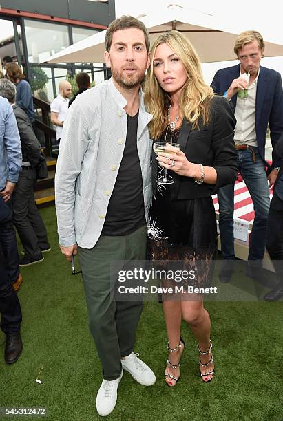 Max Lousada and Abbey Clancy attend Warner Music Group Summer party in association with British GQ and Quintessentially on July 6, 2016 in London,...