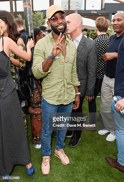 Tinie Tempah attends Warner Music Group Summer party in association with British GQ and Quintessentially on July 6, 2016 in London, England.