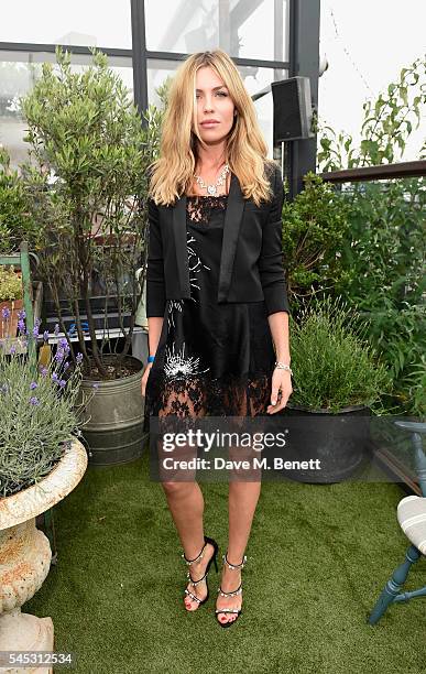 Abbey Clancy attends Warner Music Group Summer party in association with British GQ and Quintessentially on July 6, 2016 in London, England.