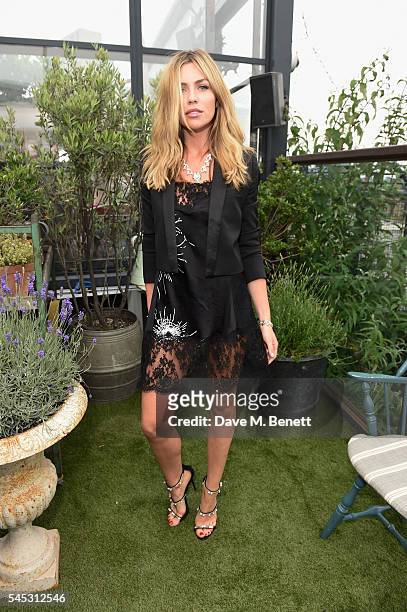 Abbey Clancy attends Warner Music Group Summer party in association with British GQ and Quintessentially on July 6, 2016 in London, England.