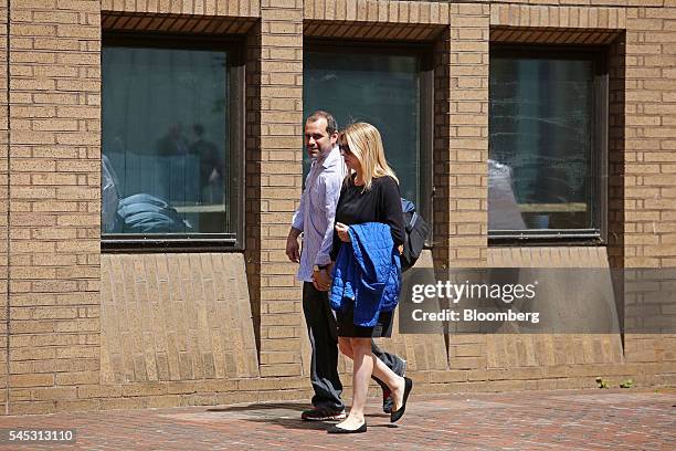 Alex Pabon, a former trader at Barclays Plc, left, arrives for sentencing at Southwark Crown Court in London, U.K., on Thursday, July 7, 2016. Pabon,...