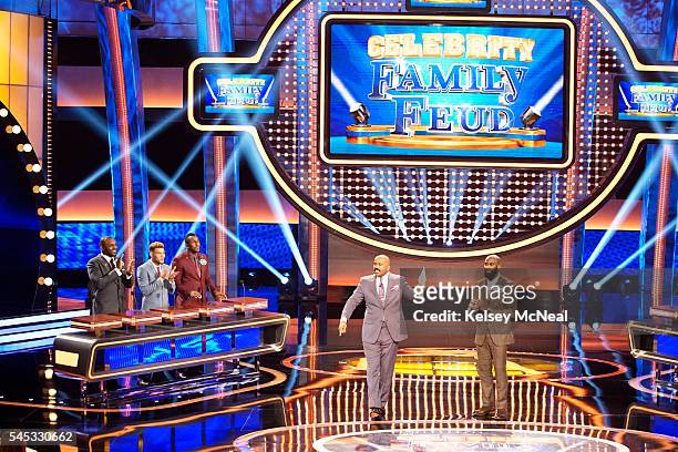 Defense vs NFC Offense and AFC Offense vs NFC Defense" - "Celebrity Family Feud" will feature football players from the AFC and NFC's Offense and...
