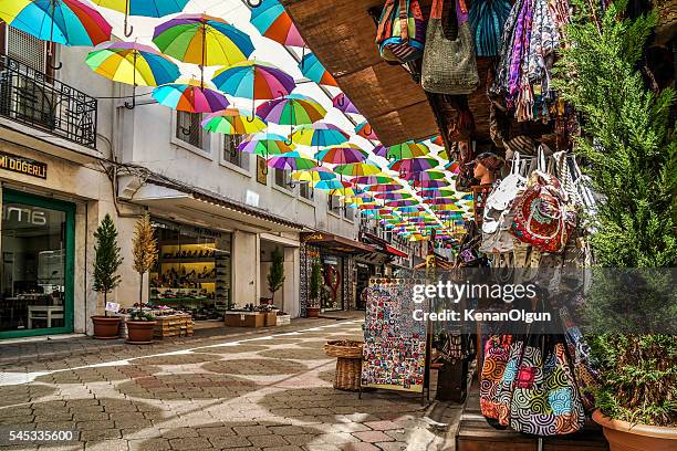 detalhe de centro de cidade fethiye - fethiye imagens e fotografias de stock