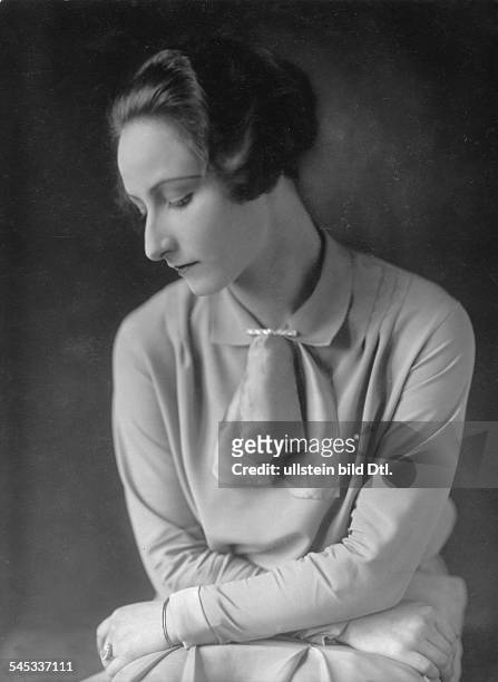 Schauspielerin, DPorträt- 1930Foto: Erna Sogalla