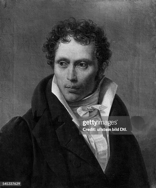 Schopenhauer, Arthur *22.02.1788-21.09.1860+Philosoph, D- Portrait nach dem Gemaelde von Ludwig Sigismund Ruhl- 1815