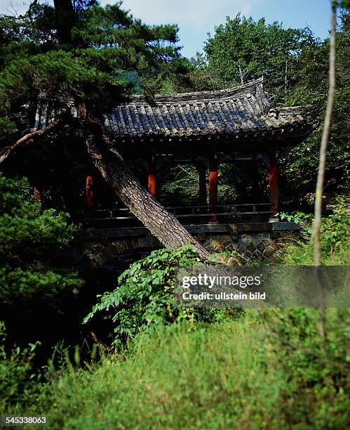 Tor im Park des Songkwang - Klosters beiKwangju- 1990