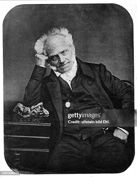 Schopenhauer, Arthur *22.02.1788-21.09.1860+Philosoph, D- Halbportrait- 1855