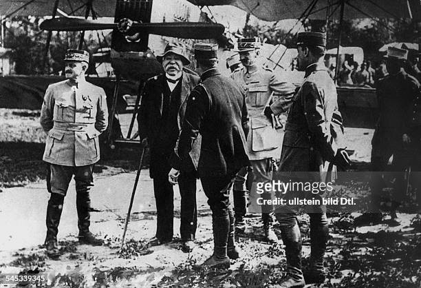 Politiker, FrankreichClemenceau an der franz.Front zu Beginn des I. Weltkrieges- 1914