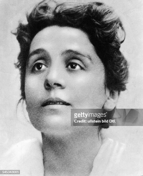 Duse, Eleonora *03.10.1858-+Schauspielerin, Italien- Portraitstudie aus der 'Kameliendame' von Alexandre Dumas- undatiert