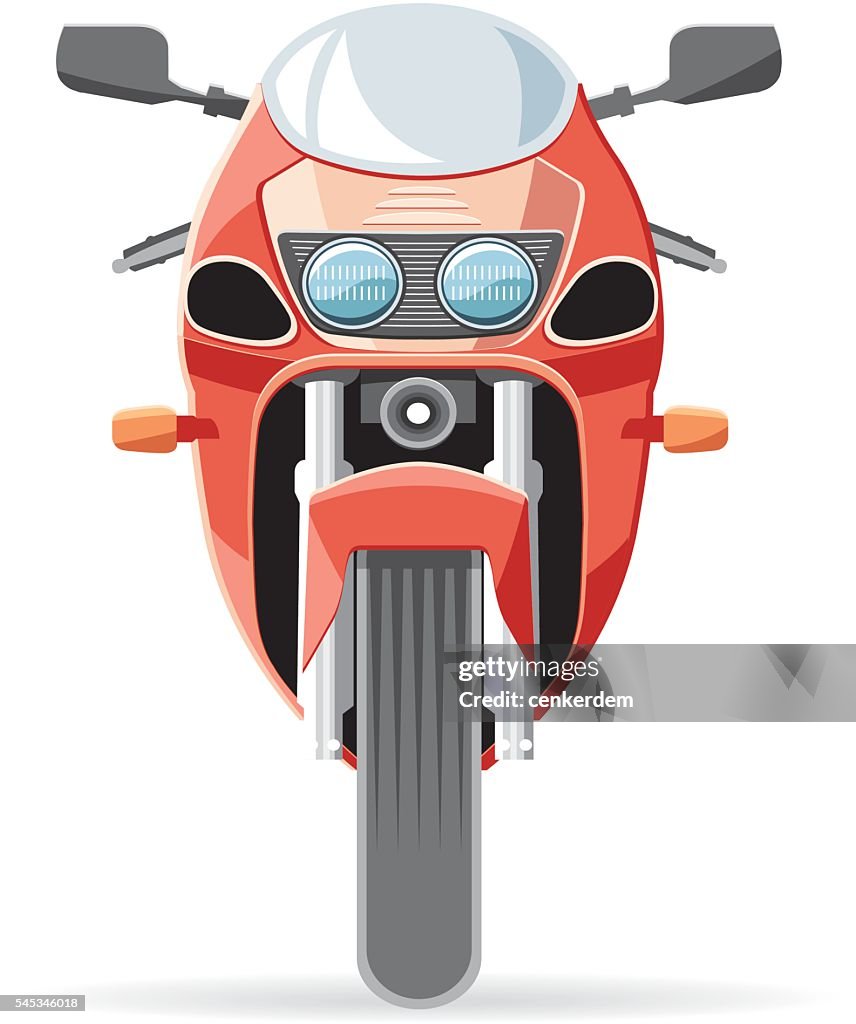 Vue de face de vélo