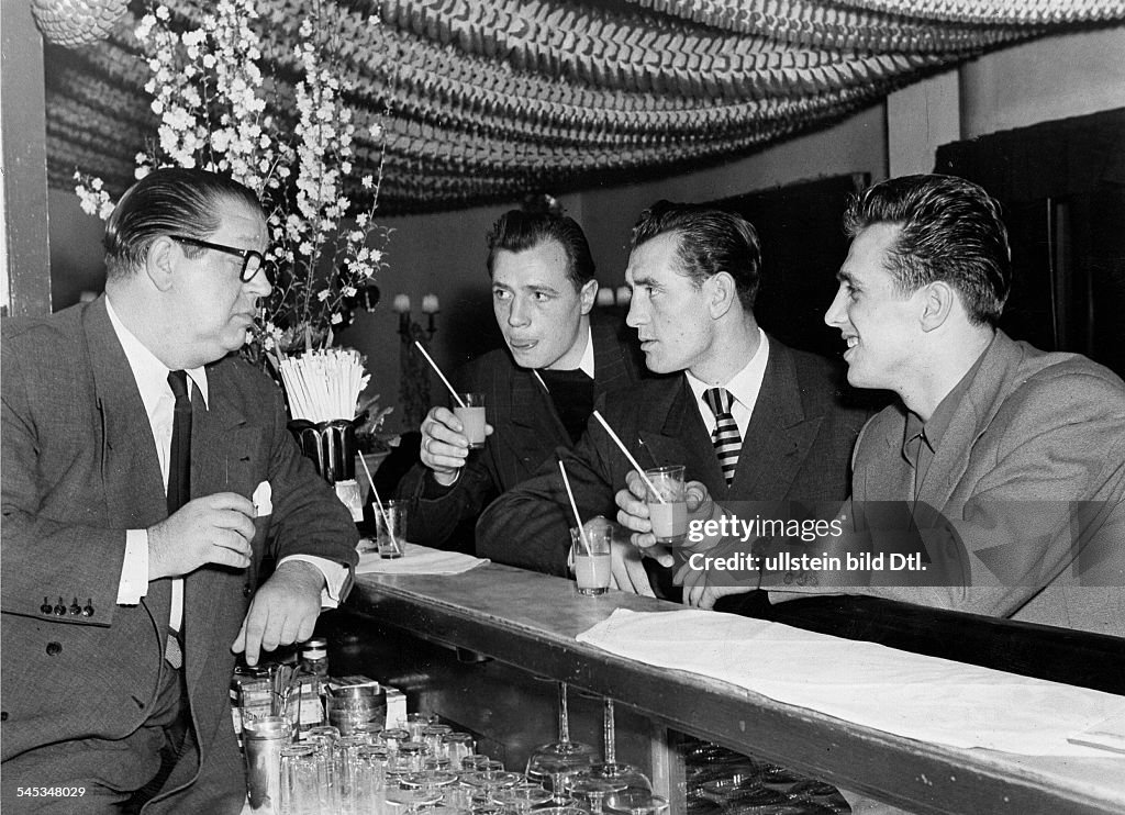 Heinz Ditgens, Gerhard Hecht, Hans Stretz, Bubi Scholz