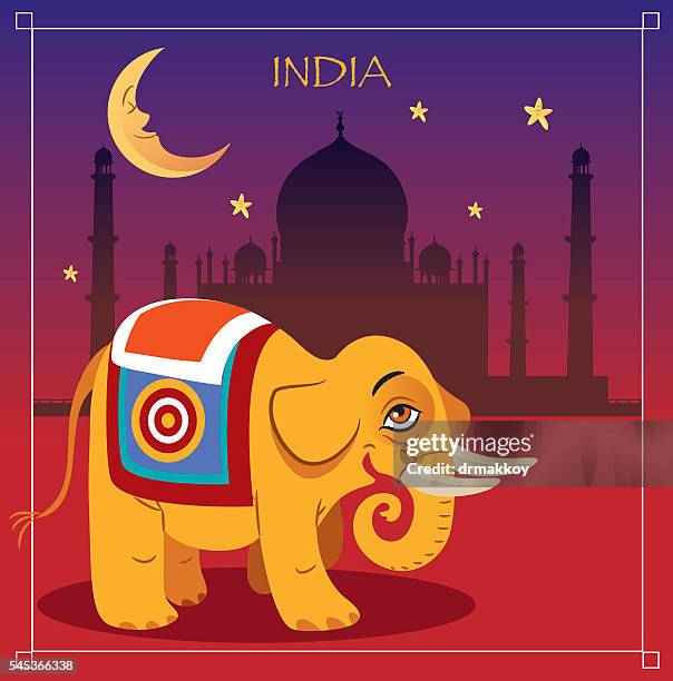 elephant and india - indian elephant 幅插畫檔、美工圖案、卡通及圖標