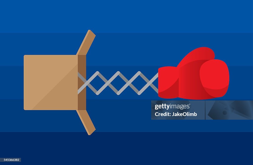 Boxing For Spring Box Boxing Glove Spring Cartoon