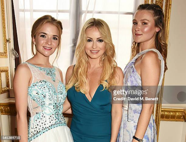 Lorna Fitzgerald, Ola Jordan and Amber Atherton attend The Dream Ball in aid of The Prince's Trust and Big Change at Lancaster House on July 7, 2016...