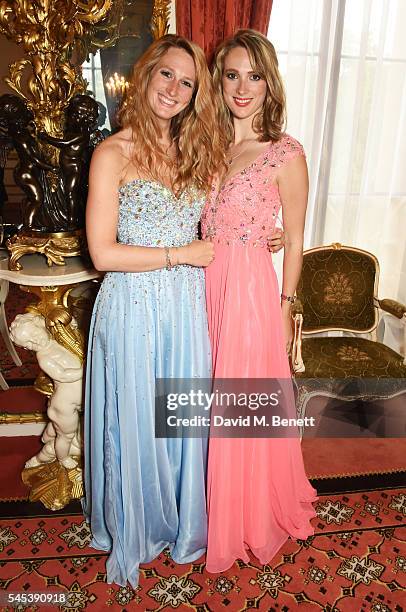 Amanda Hawkyard and Sarah Hawkyard attend The Dream Ball in aid of The Prince's Trust and Big Change at Lancaster House on July 7, 2016 in London,...