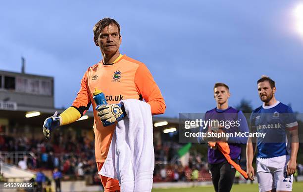 Cork , Ireland - 7 July 2016; Linfield goalkeeper Roy Carroll following the UEFA Europa League First Qualifying Round 2nd Leg between Cork City and...