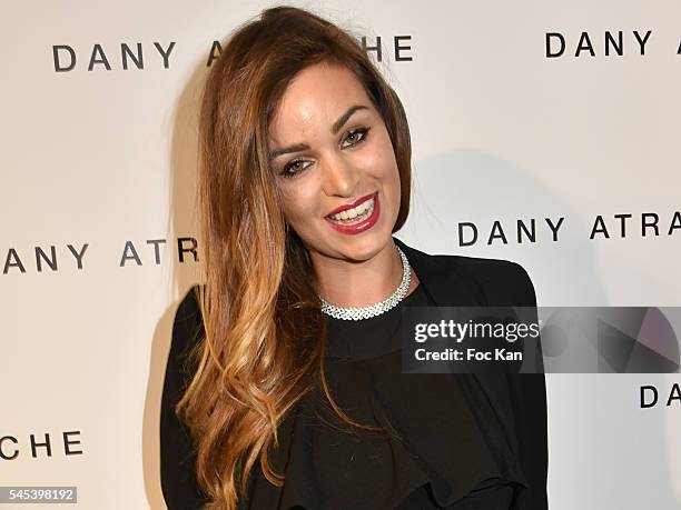 Actress Elisa Bachir Bey attends the Dany Atrache Haute Couture Fall/Winter 2016-2017 show as part of Paris Fashion Week on July 4, 2016 in Paris,...