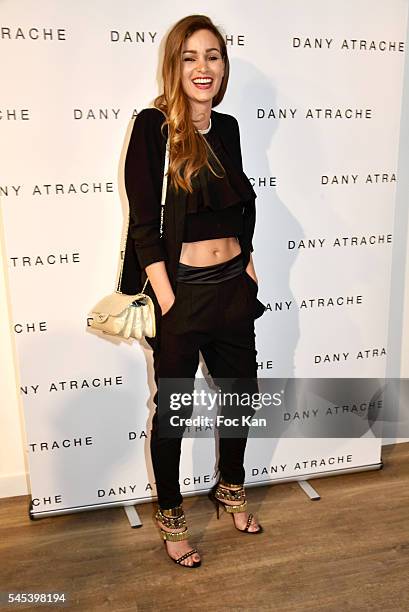 Actress Elisa Bachir Bey attends the Dany Atrache Haute Couture Fall/Winter 2016-2017 show as part of Paris Fashion Week on July 4, 2016 in Paris,...