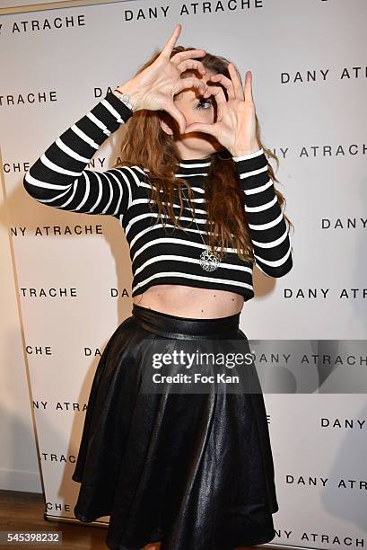 Comedian TV presenter Cyrielle Joelle attends the Dany Atrache Haute Couture Fall/Winter 2016-2017 show as part of Paris Fashion Week on July 4, 2016...