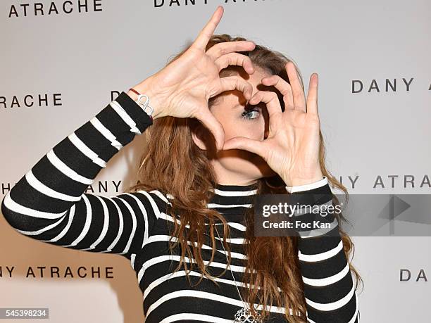 Comedian TV presenter Cyrielle Joelle attends the Dany Atrache Haute Couture Fall/Winter 2016-2017 show as part of Paris Fashion Week on July 4, 2016...