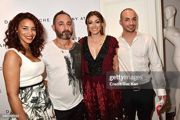 Alicia Fall, Dany Atrache and Rachel Legrain Trapani attend the Dany Atrache Haute Couture Fall/Winter 2016-2017 show as part of Paris Fashion Week...