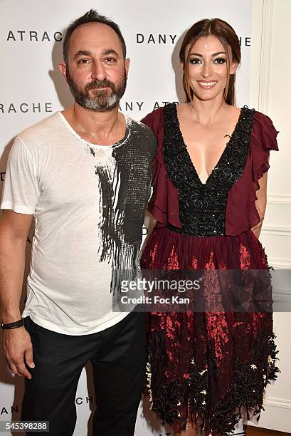Dany Atrache and Rachel Legrain Trapani attend the Dany Atrache Haute Couture Fall/Winter 2016-2017 show as part of Paris Fashion Week on July 4,...