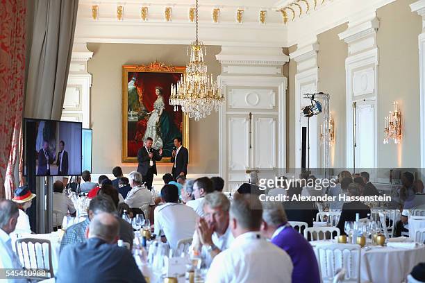General view during the DFB EURO 2016 Club reception at Le Palais du Pharo on July 7, 2016 in Marseille, France.