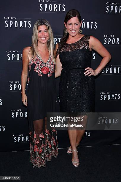 President of CLIO Awards Nicole Purcell and sportscaster Sarah Spain attend the 2016 Clio Sports awards on July 7, 2016 at Capitale in New York, New...