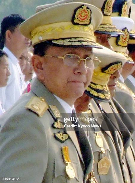 Thailand - File photo taken in March 2010 shows Thein Sein, who was elected as Myanmar's president on Feb. 4, 2011.