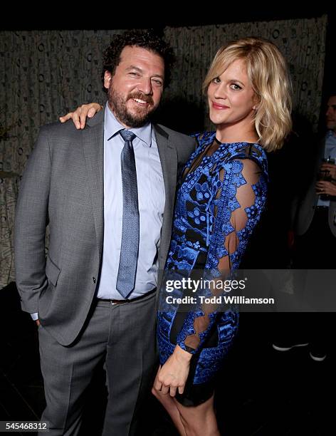 Executive producer/writer/director/actor Danny McBride and actress Georgia King attend the Los Angeles premiere of HBO's "Vice Principals" at Avalon...