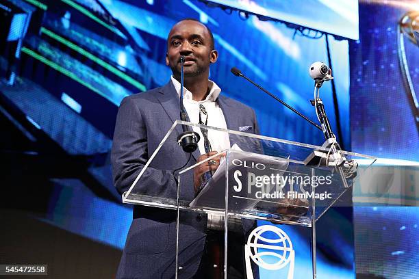 The VML team accepts an awared during the 2016 Clio Sports awards on July 7, 2016 at Capitale in New York, New York.