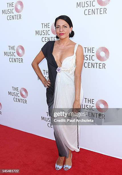 Actress Veronica Falcn attends the Music Center's Summer Soiree at The Music Center Plaza on July 7, 2016 in Los Angeles, California.