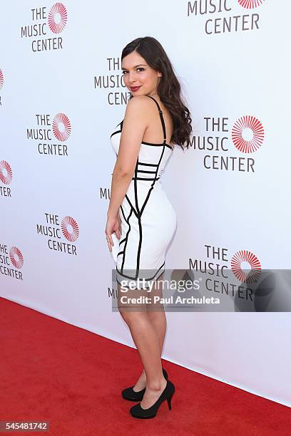 Actress Isabella Gomez attends the Music Center's Summer Soiree at The Music Center Plaza on July 7, 2016 in Los Angeles, California.