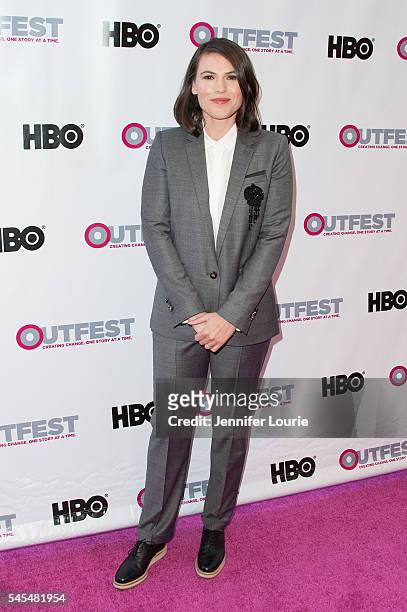 Actress Clea DuVall arrives 2016 Outfest Los Angeles LGBT Film Festival Opening Night Gala of "The Intervention" at Orpheum Theatre on July 7, 2016...