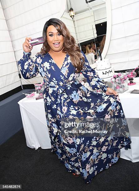 Top Beauty Influencer Patrick Simondac @patrickstarrr attends the NYX Double Stacked Mascara Launch Party on July 7, 2016 at the Viceroy Santa Monica...