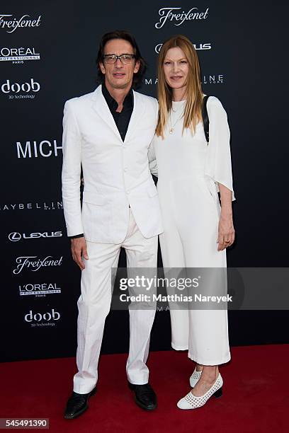 Oskar Roehler and his wife Alexandrs during the MICHALSKY StyleNite 2016 on July 1, 2016 in Berlin, Germany.