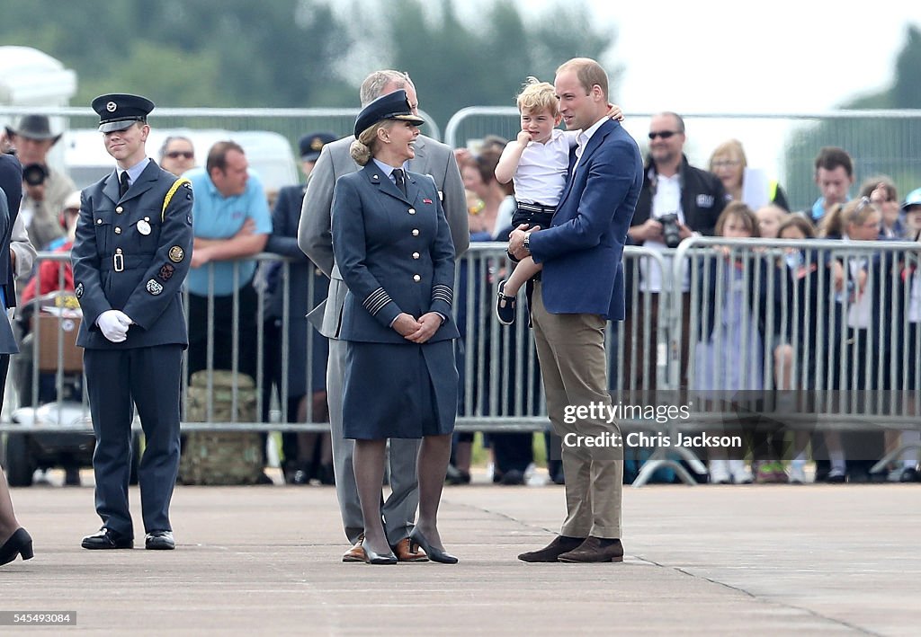 The Duke & Duchess Of Cambridge Visit The Royal International Air Tattoo