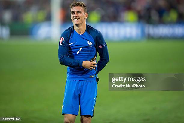 Antoine Griezmann during the UEFA EURO semi final match between Germany and France at Stade Velodrome on July 7, 2016 in Marseille, France.