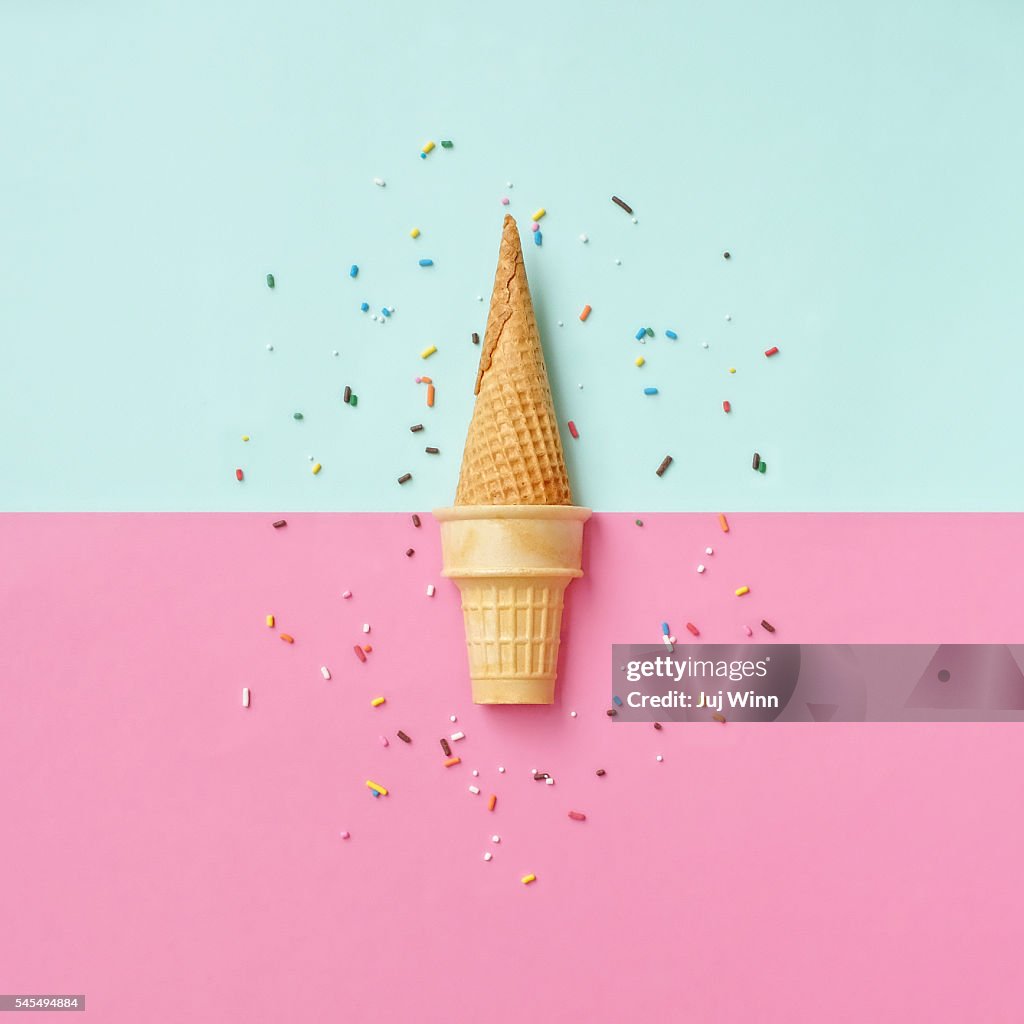 Dairy free ice cream cone concept