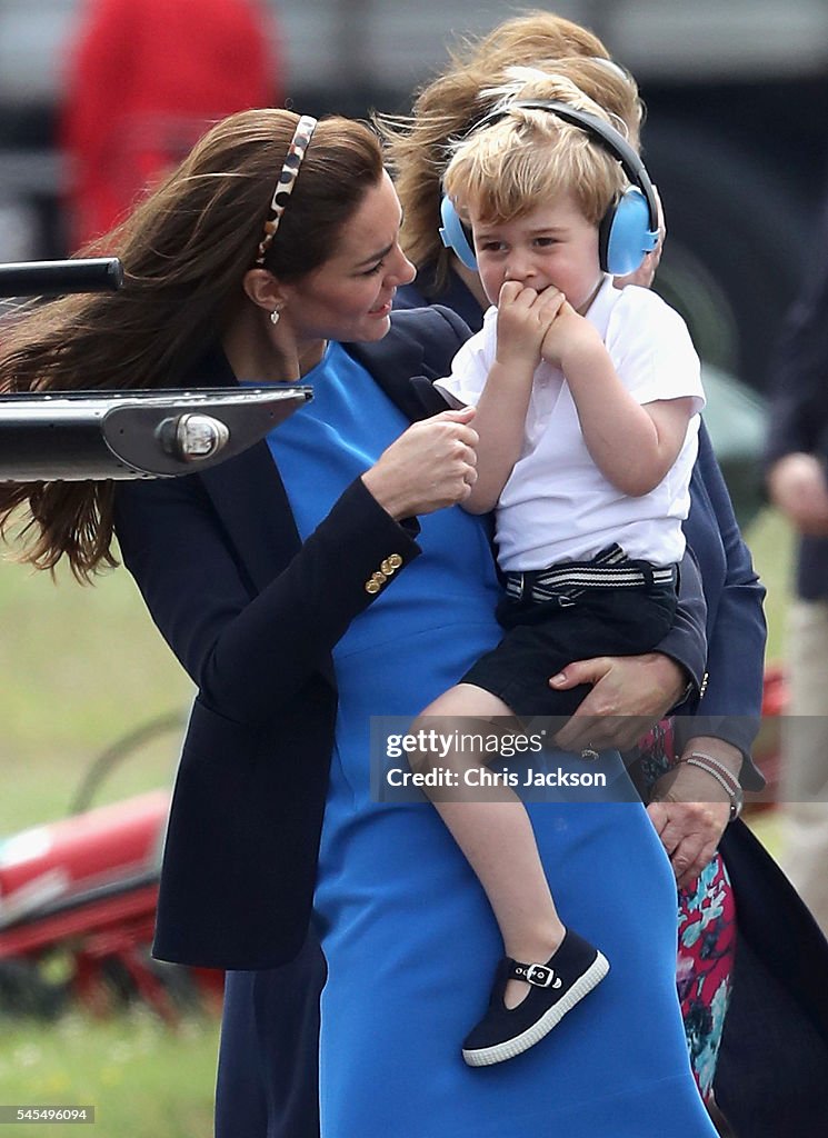 The Duke And Duchess Of Cambridge Visit The Royal International Air Tattoo