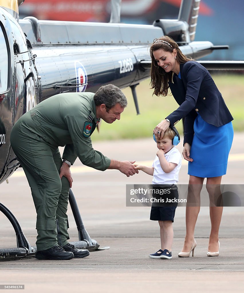 The Duke & Duchess Of Cambridge Visit The Royal International Air Tattoo