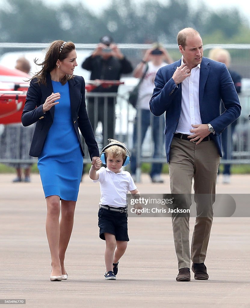 The Duke & Duchess Of Cambridge Visit The Royal International Air Tattoo