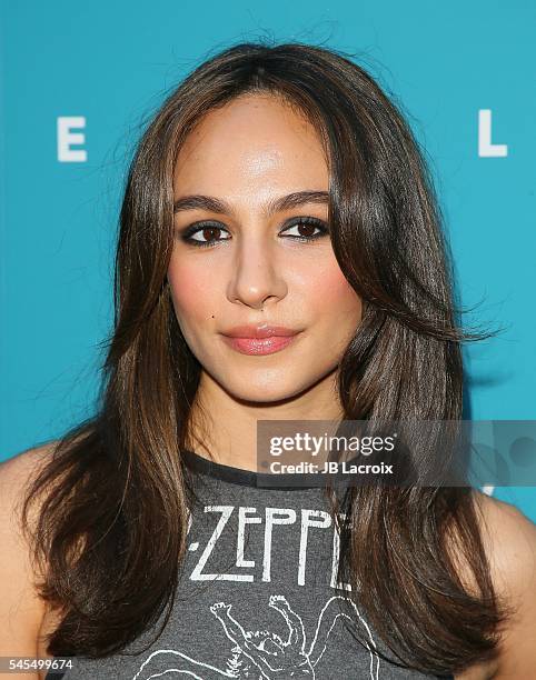 Aurora Perrineau attends the premiere of A24's 'Equals' at ArcLight Hollywood on July 7, 2016 in Hollywood, California.