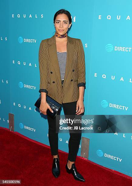 Lola Langusta attends the premiere of A24's 'Equals' at ArcLight Hollywood on July 7, 2016 in Hollywood, California.